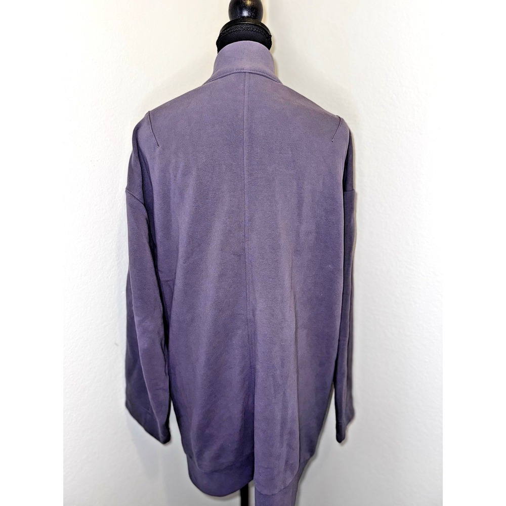 Athleta Short Robe Belted Cardigan Wrap‎ Purple Size L/XL NWOT - Picture 4 of 8